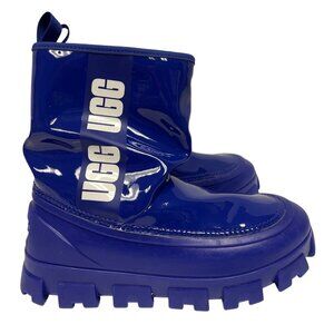 Ugg Brellah Women's Classic Mini Rain Boot Blue Water Repellent Size 6 NEW